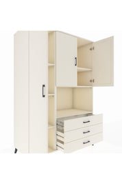Kronos Dolap 6 Raflı 3 Çekmeceli 3 Kapaklı 132x59x195 Aytaşı-Aytaşı/Aytaşı