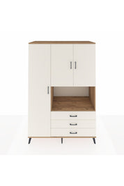 Kronos Dolap 6 Raflı 3 Çekmeceli 3 Kapaklı 132x59x195 Çam-Aytaşı/Aytaşı