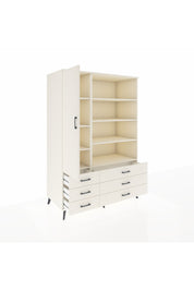 Kronos Dolap 8 Raflı 6 Çekmeceli Tek Kapaklı 132x59x195 Aytaşı-Aytaşı/Aytaşı