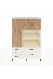 Kronos Dolap 7 Raflı 5 Çekmeceli 3 Kapaklı 132x59x195 Aytaşı-Çam/Aytaşı