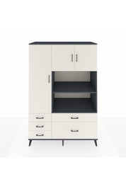 Kronos Dolap 7 Raflı 5 Çekmeceli 3 Kapaklı 132x59x195 Antrasit-Aytaşı/Aytaşı