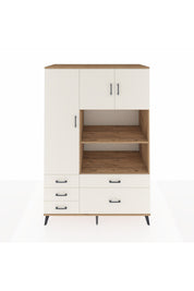 Kronos Dolap 7 Raflı 5 Çekmeceli 3 Kapaklı 132x59x195 Çam-Aytaşı/Aytaşı