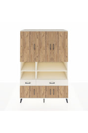 Kronos Dolap 8 Raflı 2 Çekmeceli 6 Kapaklı 132x59x195 Aytaşı-Çam/Aytaşı