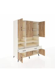 Kronos Dolap 8 Raflı 2 Çekmeceli 6 Kapaklı 132x59x195 Aytaşı-Çam/Aytaşı