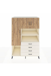 Kronos Dolap 7 Raflı 4 Çekmeceli 3 Kapaklı 132x59x195 Aytaşı-Çam/Aytaşı