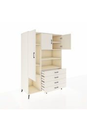 Kronos Dolap 7 Raflı 4 Çekmeceli 3 Kapaklı 132x59x195 Aytaşı-Aytaşı/Aytaşı