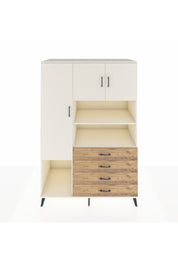 Kronos Dolap 7 Raflı 4 Çekmeceli 3 Kapaklı 132x59x195 Aytaşı-Aytaşı/Çam