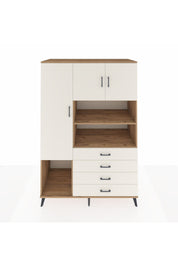 Kronos Dolap 7 Raflı 4 Çekmeceli 3 Kapaklı 132x59x195 Çam-Aytaşı/Aytaşı