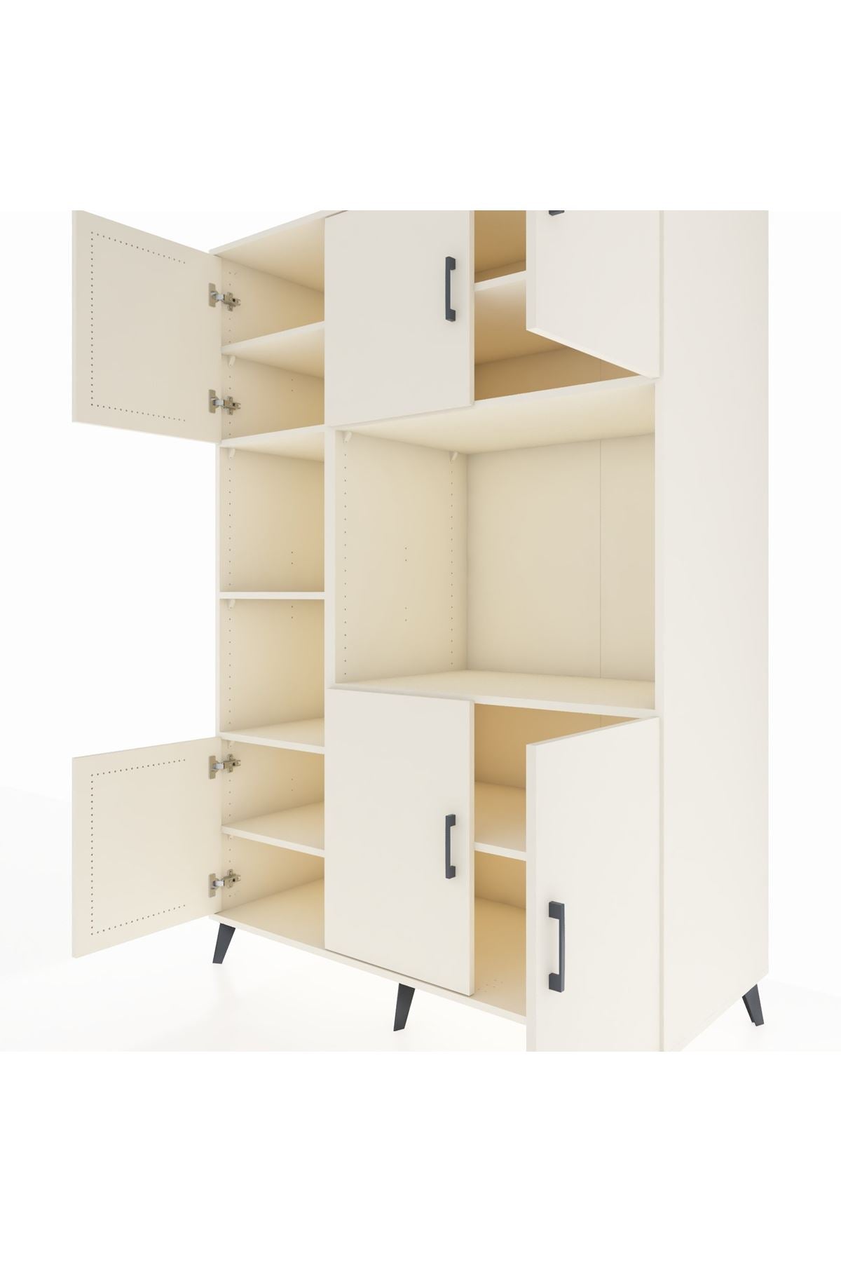 Kronos Dolap 9 Raflı 6 Kapaklı 132x59x195 Aytaşı-Aytaşı/Aytaşı