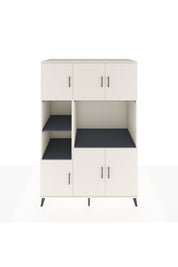 Kronos Dolap 9 Raflı 6 Kapaklı 132x59x195 Aytaşı-Aytaşı/Antrasit