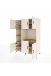 Kronos Dolap 9 Raflı 6 Kapaklı 132x59x195 Aytaşı-Aytaşı/Çam