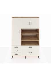 Kronos Dolap 9 Raflı 5 Çekmeceli 3 Kapaklı 132x59x195 Çam-Aytaşı/Aytaşı