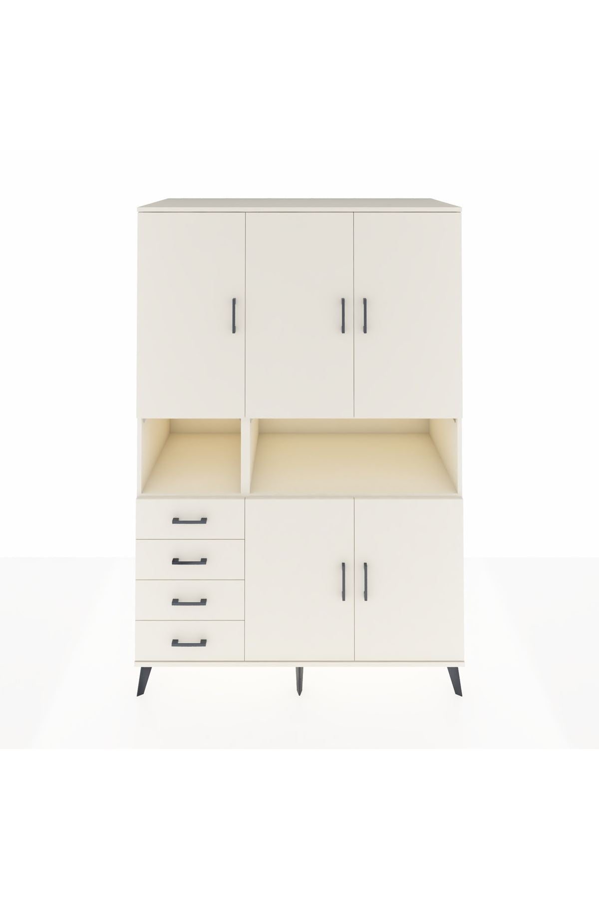 Kronos Dolap 7 Raflı 4 Çekmeceli 5 Kapaklı 132x59x195 Aytaşı-Aytaşı/Aytaşı