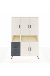 Kronos Dolap 7 Raflı 4 Çekmeceli 5 Kapaklı 132x59x195 Aytaşı-Aytaşı/Antrasit