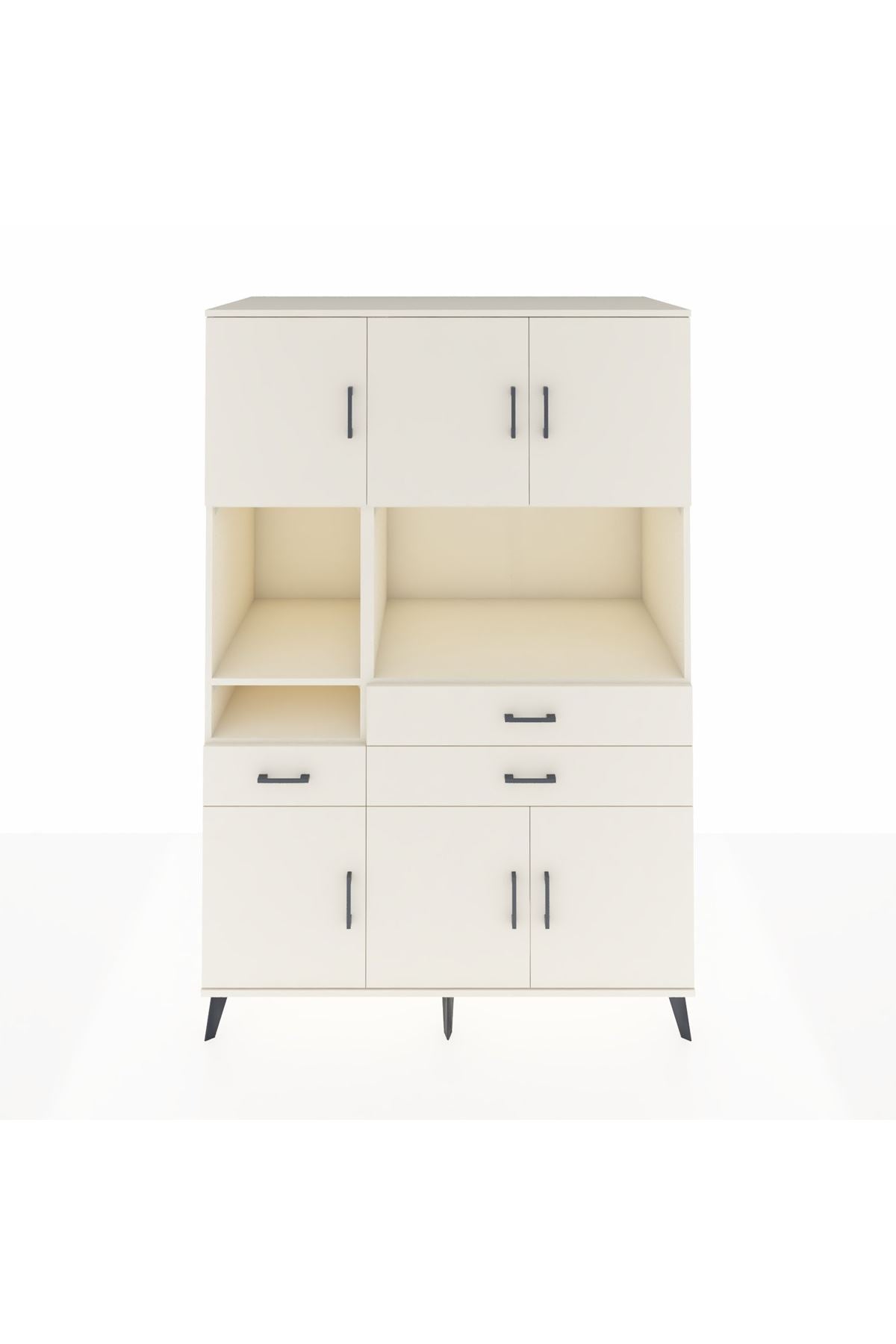 Kronos Dolap 9 Raflı 3 Çekmeceli 6 Kapaklı 132x59x195 Aytaşı-Aytaşı/Aytaşı