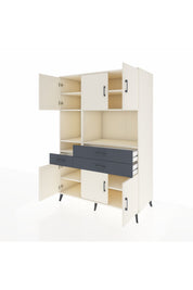 Kronos Dolap 9 Raflı 3 Çekmeceli 6 Kapaklı 132x59x195 Aytaşı-Aytaşı/Antrasit