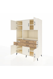 Kronos Dolap 9 Raflı 3 Çekmeceli 6 Kapaklı 132x59x195 Aytaşı-Aytaşı/Çam