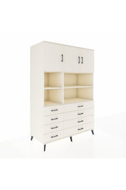 Kronos Dolap 8 Raflı 8 Çekmeceli 3 Kapaklı 132x59x195 Aytaşı-Aytaşı/Aytaşı