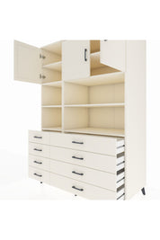 Kronos Dolap 8 Raflı 8 Çekmeceli 3 Kapaklı 132x59x195 Aytaşı-Aytaşı/Aytaşı