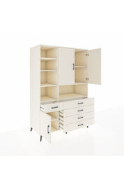 Kronos Dolap 8 Raflı 5 Çekmeceli 3 Kapaklı 132x59x195 Aytaşı-Aytaşı/Aytaşı