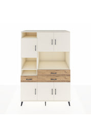 Kronos Dolap 9 Raflı 3 Çekmeceli 6 Kapaklı 132x59x195 Aytaşı-Aytaşı/Çam