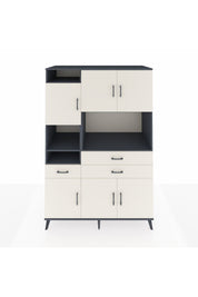 Kronos Dolap 9 Raflı 3 Çekmeceli 6 Kapaklı 132x59x195 Antrasit-Aytaşı/Aytaşı