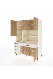 Kronos Dolap 9 Raflı 5 Çekmeceli 5 Kapaklı 132x59x195 Aytaşı-Çam/Aytaşı