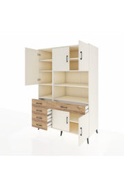 Kronos Dolap 9 Raflı 5 Çekmeceli 5 Kapaklı 132x59x195 Aytaşı-Aytaşı/Çam
