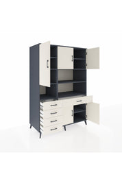 Kronos Dolap 9 Raflı 5 Çekmeceli 5 Kapaklı 132x59x195 Antrasit-Aytaşı/Aytaşı