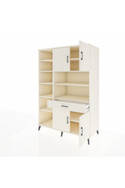 Kronos Dolap 10 Raflı Tek Çekmeceli 4 Kapaklı 132x59x195 Aytaşı-Aytaşı/Aytaşı