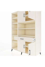 Kronos Dolap 10 Raflı Tek Çekmeceli 4 Kapaklı 132x59x195 Aytaşı-Aytaşı/Aytaşı