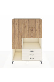 Kronos Dolap 6 Raflı 3 Çekmeceli 3 Kapaklı 132x59x195 Aytaşı-Çam/Aytaşı