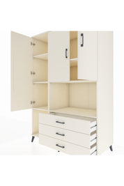 Kronos Dolap 6 Raflı 3 Çekmeceli 3 Kapaklı 132x59x195 Aytaşı-Aytaşı/Aytaşı