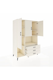 Kronos Dolap 6 Raflı 3 Çekmeceli 3 Kapaklı 132x59x195 Aytaşı-Aytaşı/Aytaşı