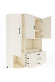 Kronos Dolap 6 Raflı 3 Çekmeceli 3 Kapaklı 132x59x195 Aytaşı-Aytaşı/Aytaşı