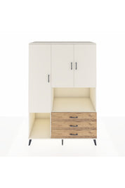 Kronos Dolap 6 Raflı 3 Çekmeceli 3 Kapaklı 132x59x195 Aytaşı-Aytaşı/Çam