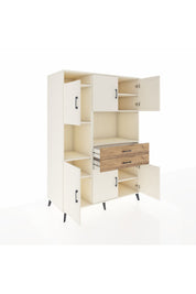 Kronos Dolap 8 Raflı 2 Çekmeceli 6 Kapaklı 132x59x195 Aytaşı-Aytaşı/Çam