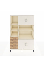 Kronos Dolap 8 Raflı 4 Çekmeceli 4 Kapaklı 132x59x195 Aytaşı-Aytaşı/Çam