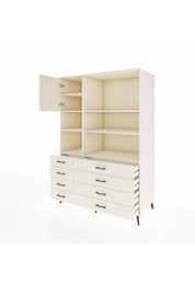 Kronos Dolap 7 Raflı 8 Çekmeceli Tek Kapaklı 132x59x195 Aytaşı-Aytaşı/Aytaşı