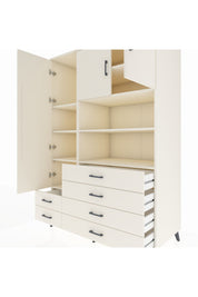 Kronos Dolap 8 Raflı 6 Çekmeceli 3 Kapaklı 132x59x195 Aytaşı-Aytaşı/Aytaşı