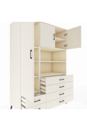 Kronos Dolap 8 Raflı 6 Çekmeceli 3 Kapaklı 132x59x195 Aytaşı-Aytaşı/Aytaşı