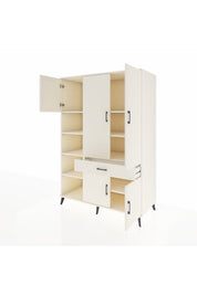 Kronos Dolap 8 Raflı Tek Çekmeceli 5 Kapaklı 132x59x195 Aytaşı-Aytaşı/Aytaşı