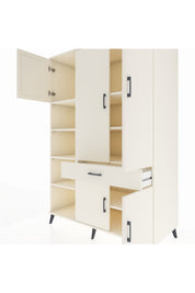 Kronos Dolap 8 Raflı Tek Çekmeceli 5 Kapaklı 132x59x195 Aytaşı-Aytaşı/Aytaşı