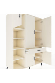 Kronos Dolap 8 Raflı Tek Çekmeceli 5 Kapaklı 132x59x195 Aytaşı-Aytaşı/Aytaşı