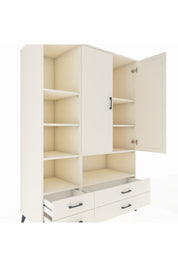 Kronos Dolap 8 Raflı 4 Çekmeceli 2 Kapaklı 132x59x195 Aytaşı-Aytaşı/Aytaşı