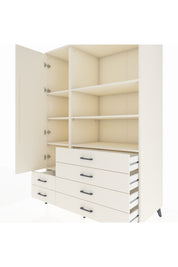 Kronos Dolap 7 Raflı 6 Çekmeceli Tek Kapaklı 132x59x195 Aytaşı-Aytaşı/Aytaşı