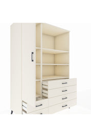 Kronos Dolap 7 Raflı 6 Çekmeceli Tek Kapaklı 132x59x195 Aytaşı-Aytaşı/Aytaşı