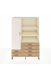 Kronos Dolap 7 Raflı 6 Çekmeceli Tek Kapaklı 132x59x195 Aytaşı-Aytaşı/Çam