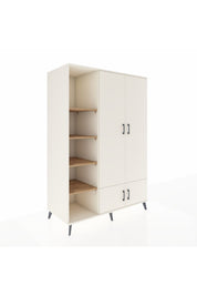 Kronos Dolap 6 Raflı 4 Kapaklı Tek Askılı 132x59x195 Aytaşı-Aytaşı/Çam