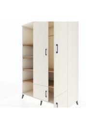 Kronos Dolap 6 Raflı 4 Kapaklı Tek Askılı 132x59x195 Aytaşı-Aytaşı/Çam